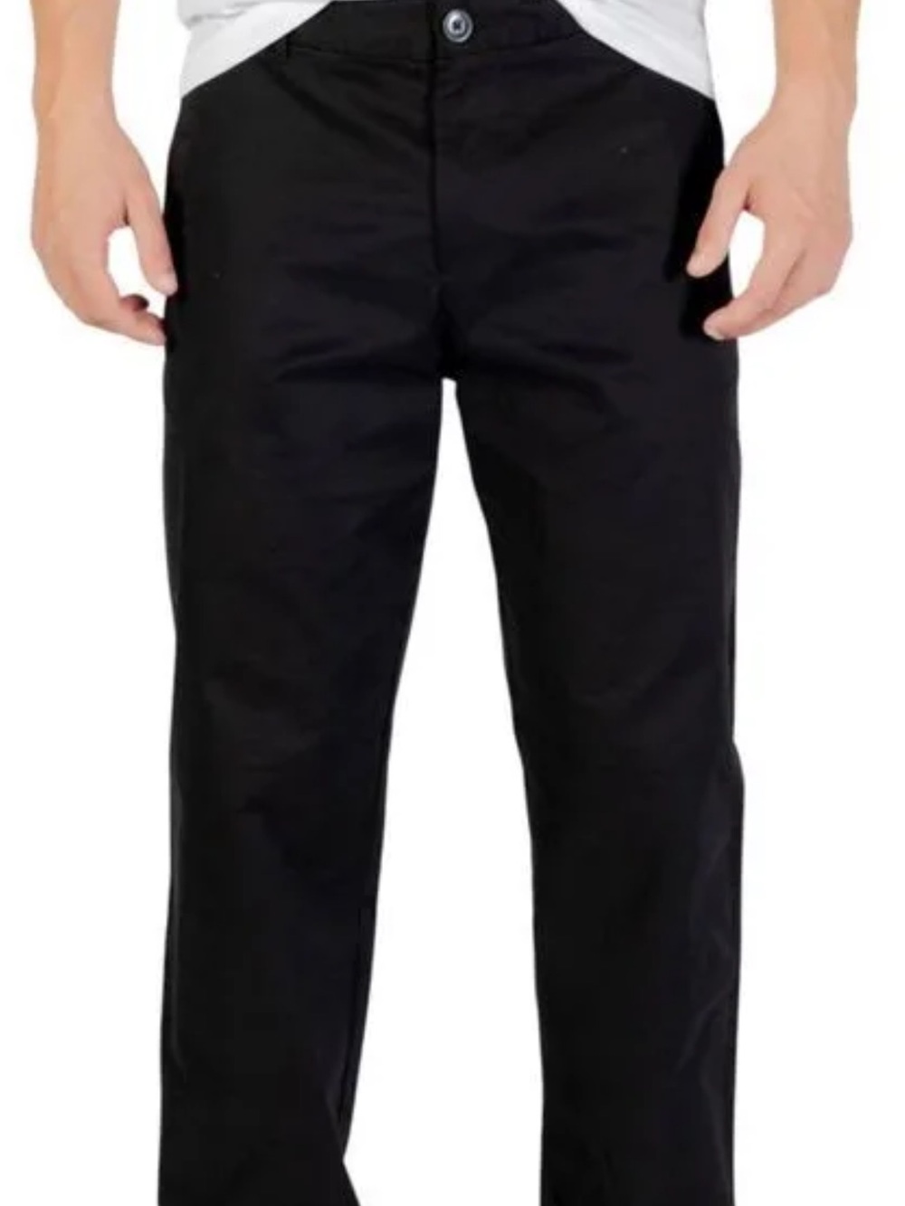 Armani Exchange Men's Classic Black Straight-Leg Pants
